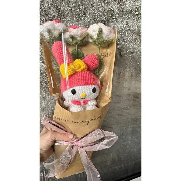 Bouquet flowers crochet My Melody - Picture 8 of 10